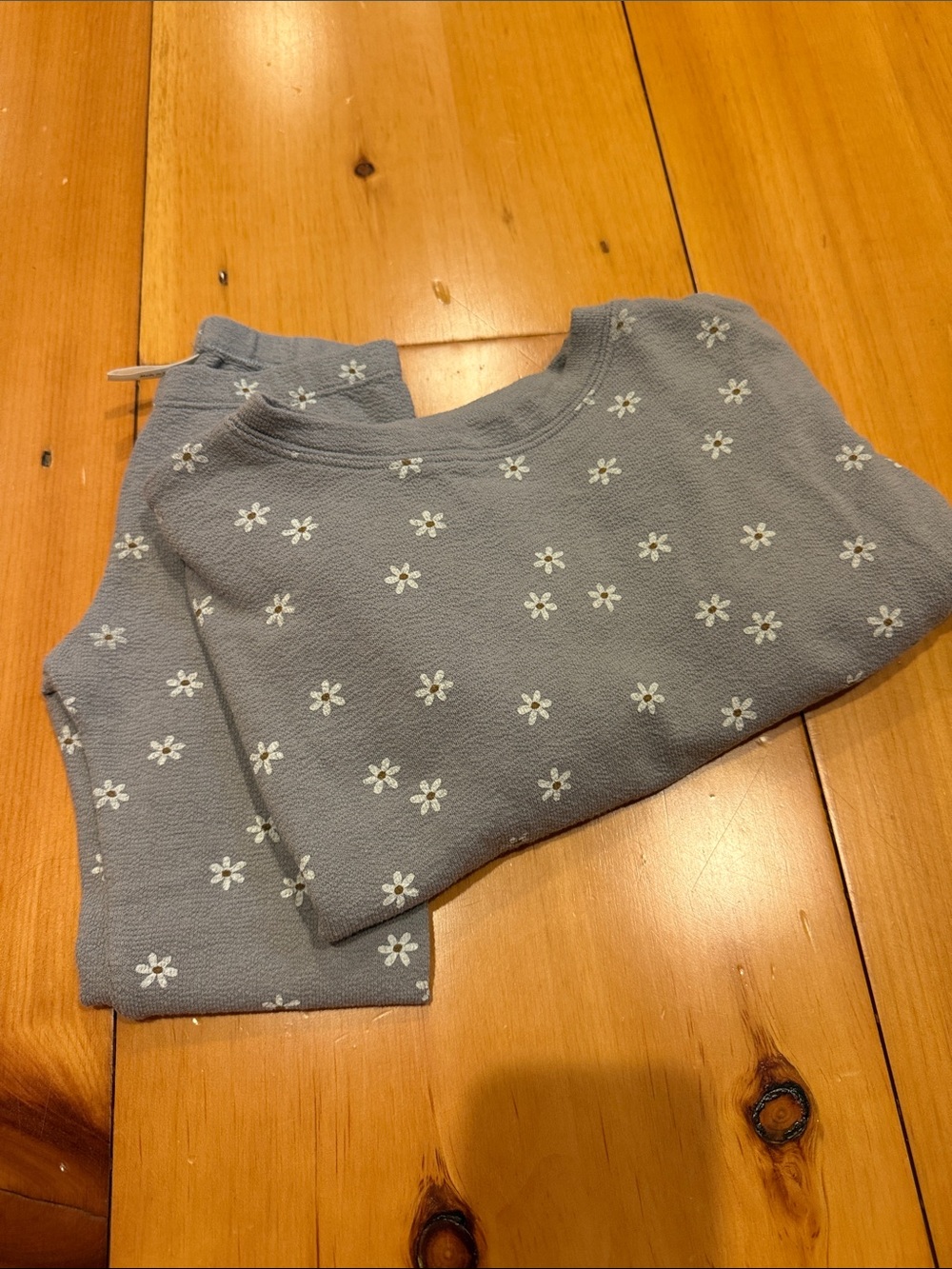 Girl’s Light Grey Daisy Printed Matching Set